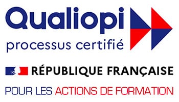 Logo Qualiopi avec Mention Formation